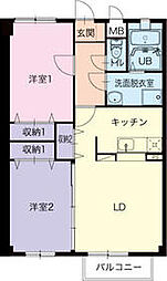 間取図画像 2LDK