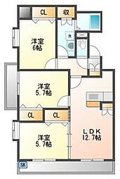 西鉄香椎駅 13.6万円