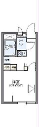 レオパレスエバーグリーン 1階1Kの間取り