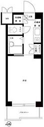 ルーブル世田谷 1Kの間取図画像