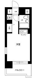 日神パレス平和島 ワンルームの間取図画像