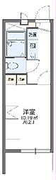 レオパレスShimizu1 1Kの間取図画像