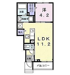 名鉄三河線 碧南駅 徒歩17分の賃貸アパート 1階1LDKの間取り