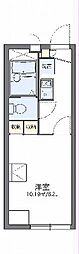レオパレスロータス 1階1Kの間取り
