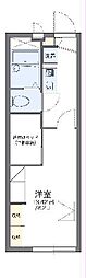 レオパレス飛鳥 1Kの間取図画像