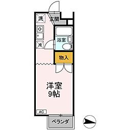 シーサイド金沢 ワンルームの間取図画像
