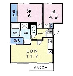 間取図画像 2LDK