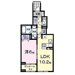 間取図画像 1LDK