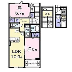 間取図画像 2LDK