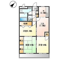 間取図画像 3LDK