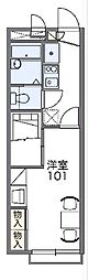 レオパレス壱番橋 1Kの間取図画像