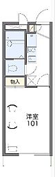 レオパレスcomfort 1Kの間取図画像