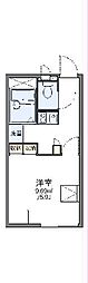 レオパレスリバージュオカベW 1Kの間取図画像