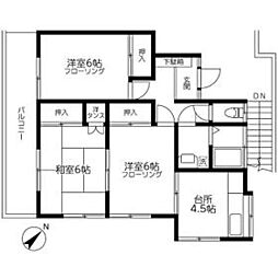 ハイコーポ松本屋 3Kの間取図画像