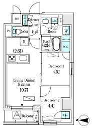 間取図画像 2LDK