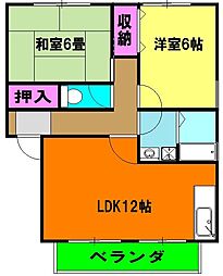 間取図画像 2LDK