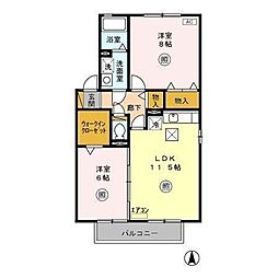 間取図画像 2LDK