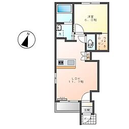 間取図画像 1LDK