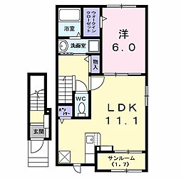 間取図画像 1LDK