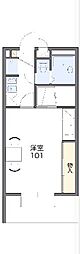 レオパレスアフロディーテ 1Kの間取図画像