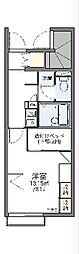 レオパレススピカ 1Kの間取図画像