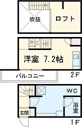 ブリス大江 1階1Kの間取り