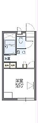 レオパレスブルーボネットーK 1Kの間取図画像