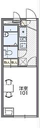 レオパレス昭徳2 1Kの間取図画像