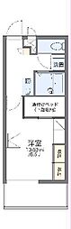 レオパレスエムズ 1Kの間取図画像