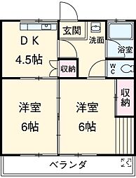 間取図画像 2DK