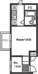 ＡＰＴ．4316 2階1SKの間取り