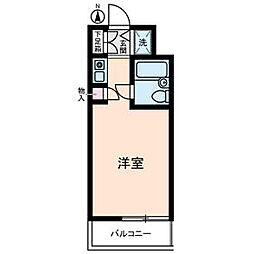 JR鶴見線 浅野駅 徒歩13分の賃貸マンション 3階1Kの間取り