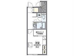 名古屋市営桜通線 鶴里駅 徒歩7分の賃貸アパート 1階1Kの間取り