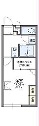 レオパレス滝ノ水 1階1Kの間取り