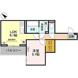 間取図画像 1LDK