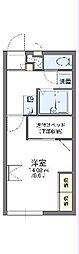レオパレス小林 1Kの間取図画像