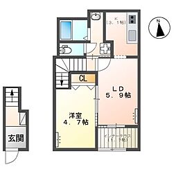 間取図画像 1LDK