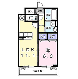 間取図画像 1LDK