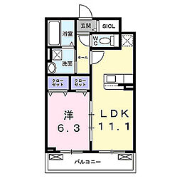 間取図画像 1LDK