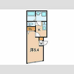 JR山手線 田端駅 徒歩7分の賃貸マンション 3階1Kの間取り