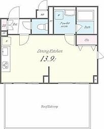 ＲＯＯＴｓ　Ｓｈｉｂｕｙａ　Ｈｏｎｍａｃｈｉ（ルーツシブヤホ 6階ワンルームの間取り