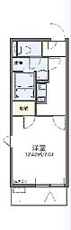 レオネクスト憩 1Kの間取図画像