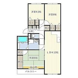 ＩＮＯＶＥ松戸六高台 2階3LDKの間取り
