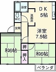 間取図画像 2LDK