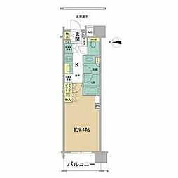 JR総武線 飯田橋駅 徒歩10分の賃貸マンション 1階1Kの間取り