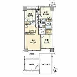 東葉高速鉄道 八千代中央駅 徒歩2分の賃貸マンション 1階3LDKの間取り