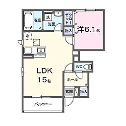 間取図画像 1LDK