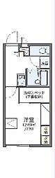 レオパレスソルジェンテ 1Kの間取図画像