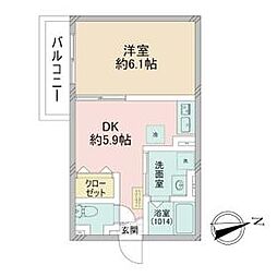 つくばエクスプレス 南流山駅 徒歩9分の賃貸アパート 3階1DKの間取り