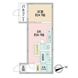 つくばエクスプレス 南流山駅 徒歩9分の賃貸アパート 1階1DKの間取り